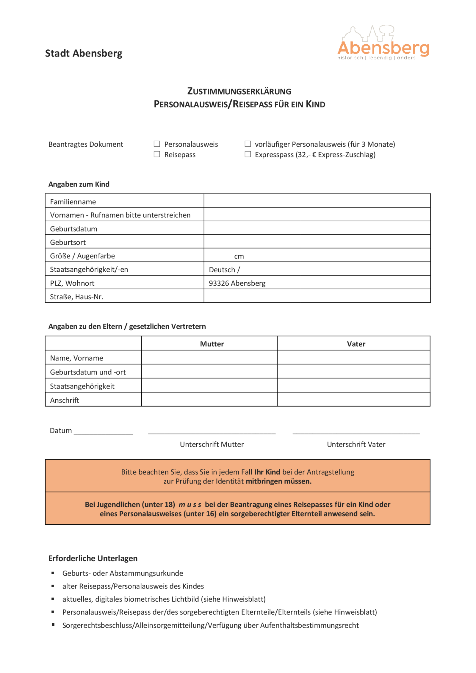 Anzeige für Vorlage Formular Zustimmungserklärung für Reisepass und Personalausweis Stand 01.05.2025_Formular.pdf