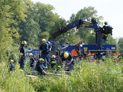 Gillamoos Aufbau THW | © Stadt Abensberg