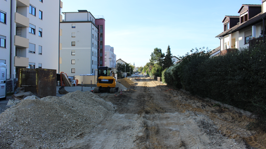 Nachtbaustelle im Seeweg