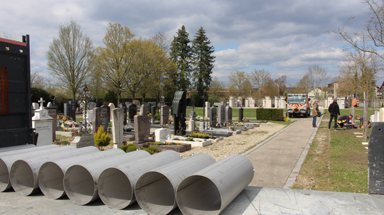 Neue Erdurnennischengräber