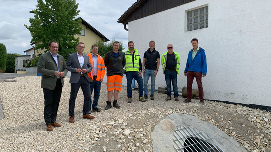 Öffnung eines Regenwasserkanals 
