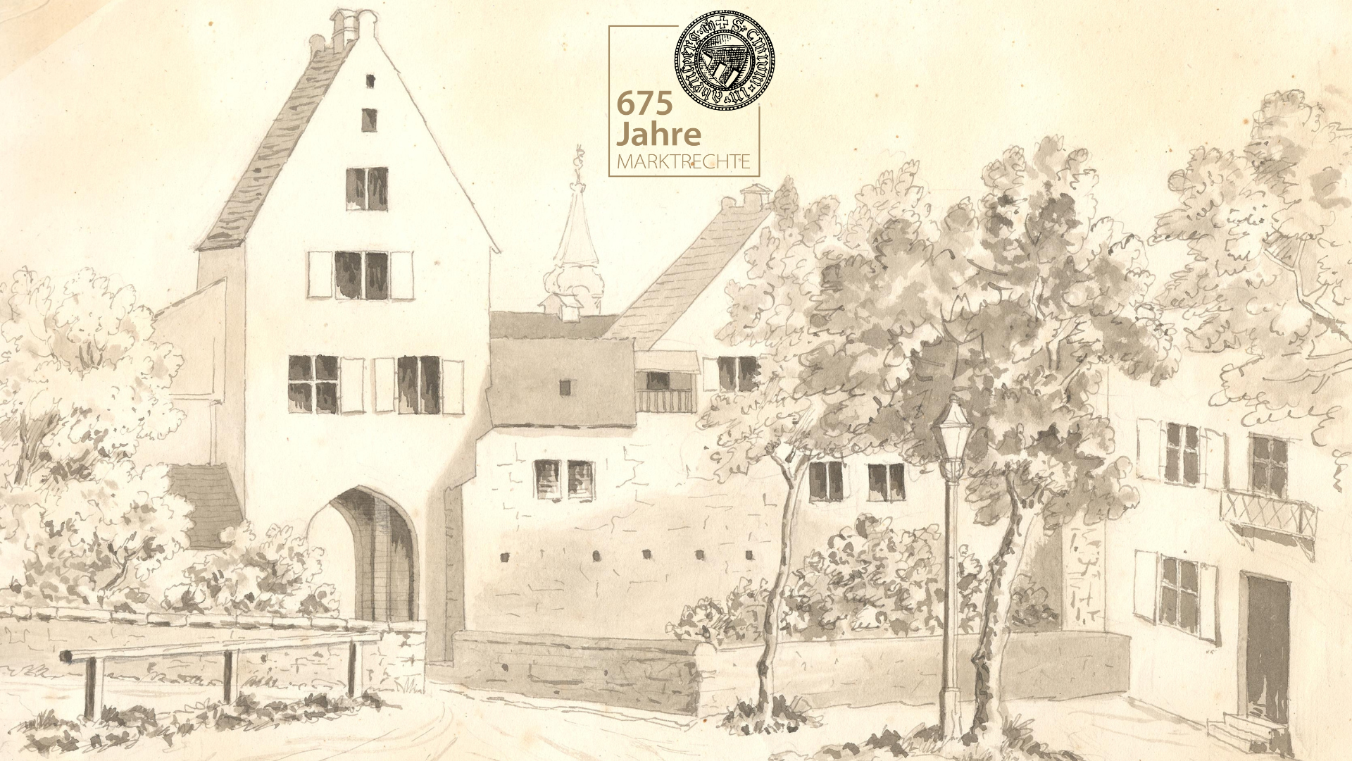 Zeichnung Aunkofener Tor